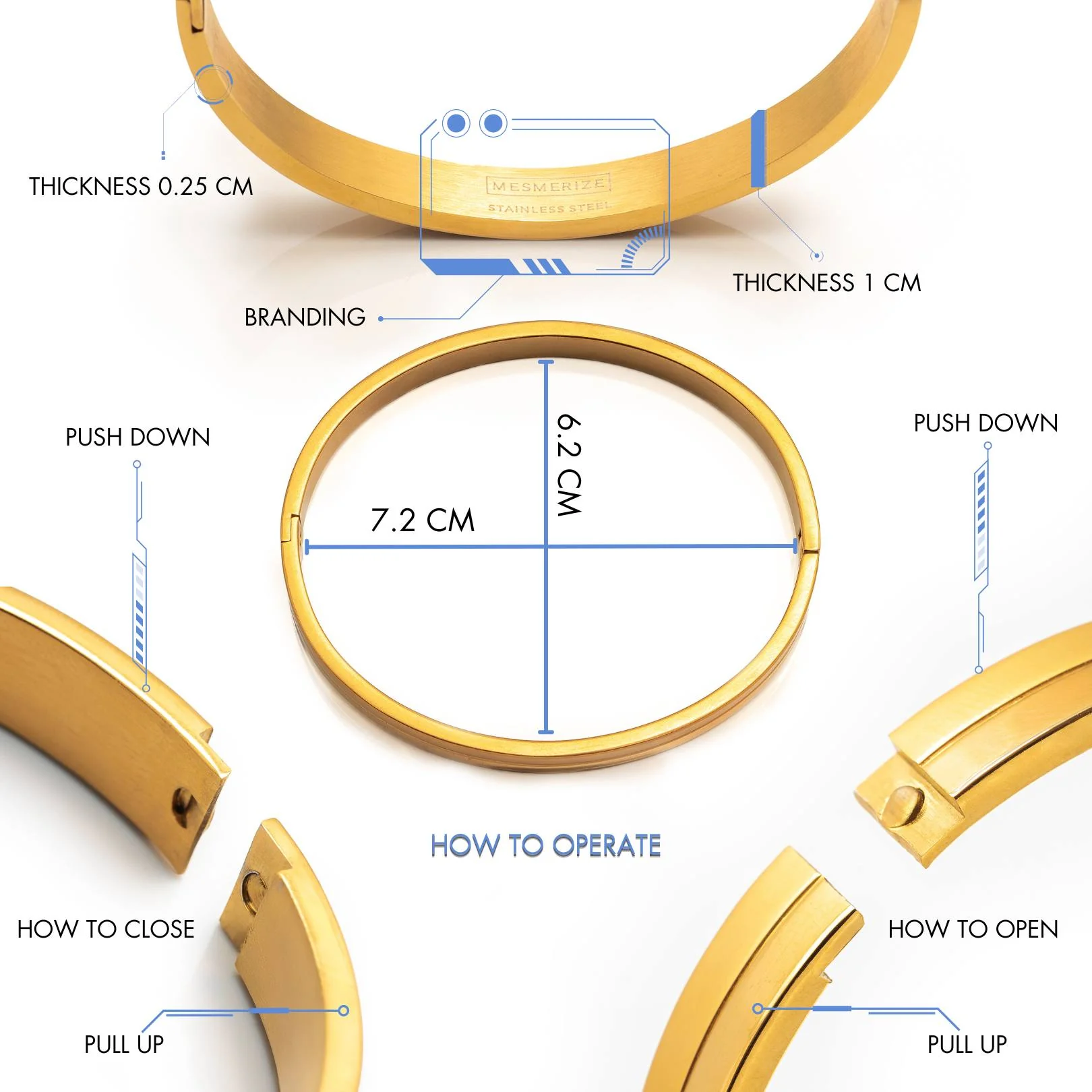 Apollo Oval Kada Bracelet - Image 21