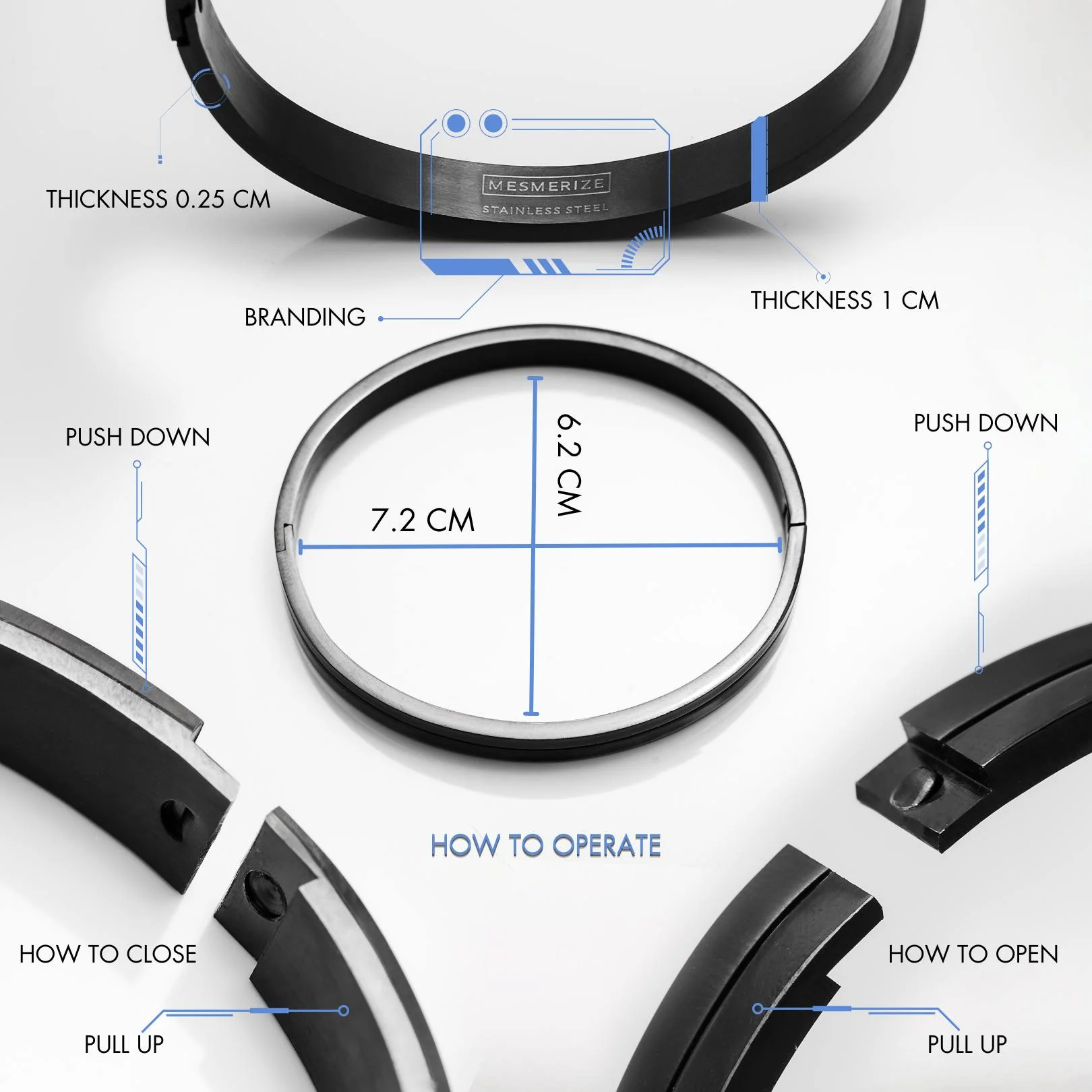 Viking Oval Kada Bracelet - Image 7