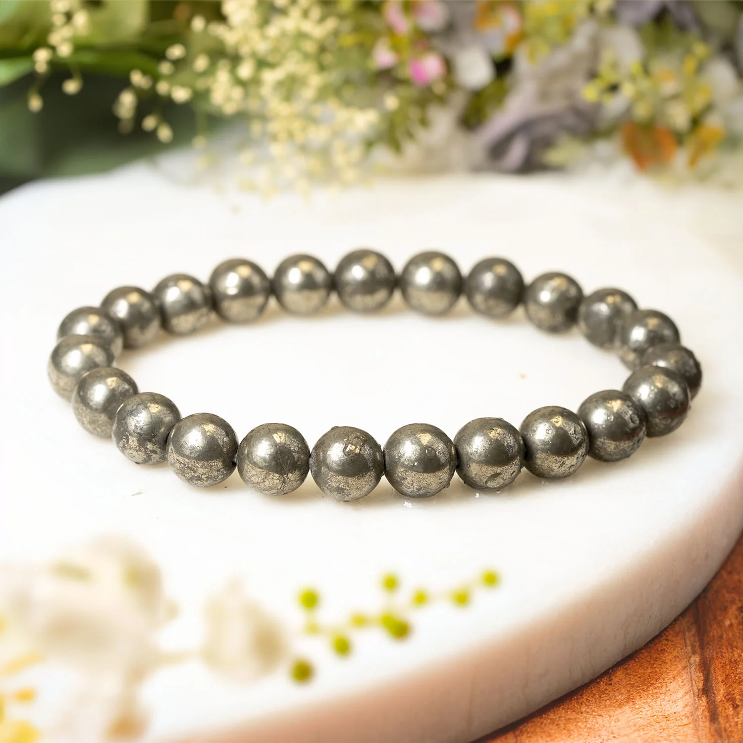 Money Magnet Pyrite Natural Stone Bracelet - Image 10