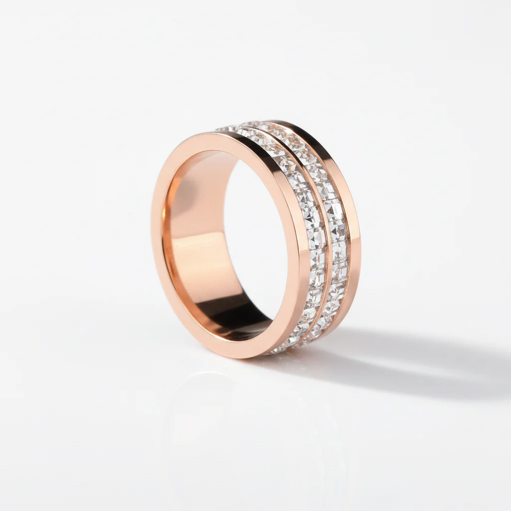 Rose Gold Dual Diva Ring - Image 3